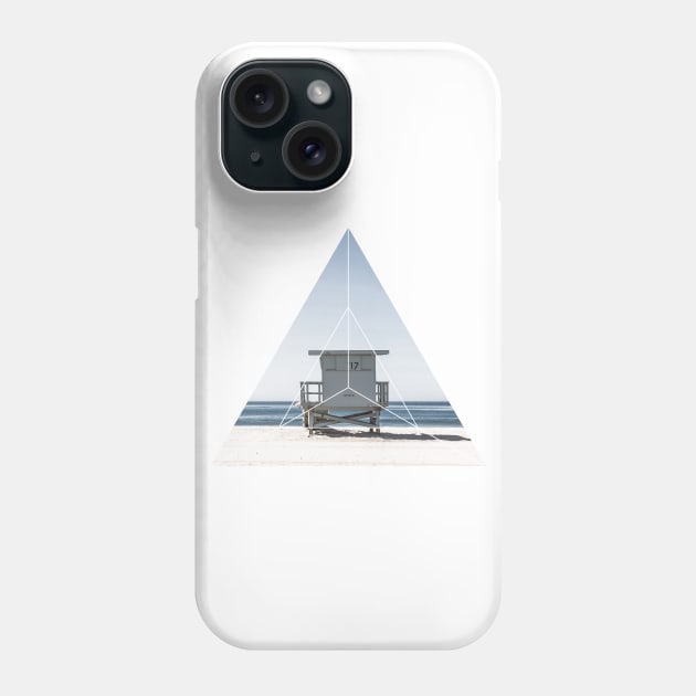 Beach Life Ocean Geometric Photography Phone Case by deificusArt