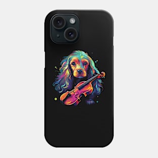 Cocker Spaniel Playing Violin Phone Case