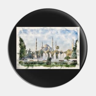 The Blue Mosque or Sultan Ahmet in Istanbul, Turkey Pin