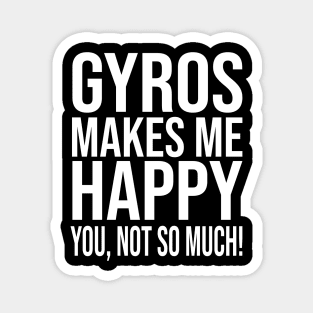 Gyros Greek Street Food Delight Savory Gyros with Tzatziki and Fresh Veggies  Merch For Men Women Kids Food Lovers For Birthday And Christmas Magnet