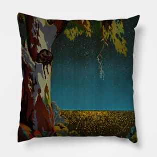 Vintage Travel Poster The Lights of Adelaide Australia Pillow