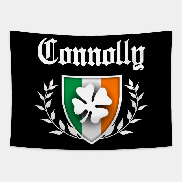 Connolly Shamrock Crest Tapestry by robotface