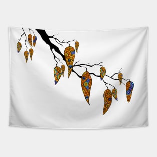 Aboriginal Art - Leaf Branch Tapestry