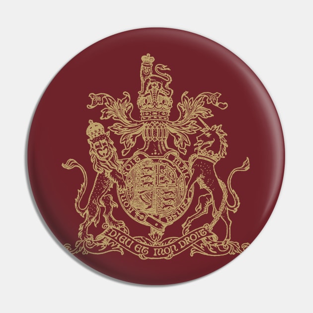 Coat of Arms of the United Kingdom Pin by MindsparkCreative