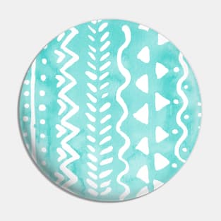 Loose boho chic pattern - aqua Pin