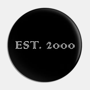 Established 2000 Pin