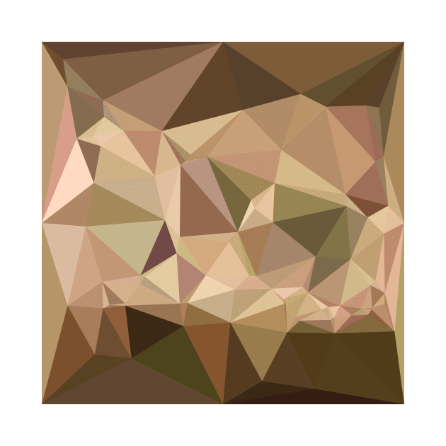 Burlywood Abstract Low Polygon Background by retrovectors