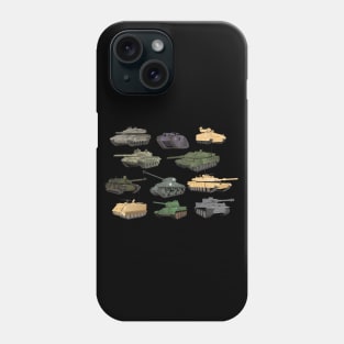 Multiple Battle Tanks Phone Case