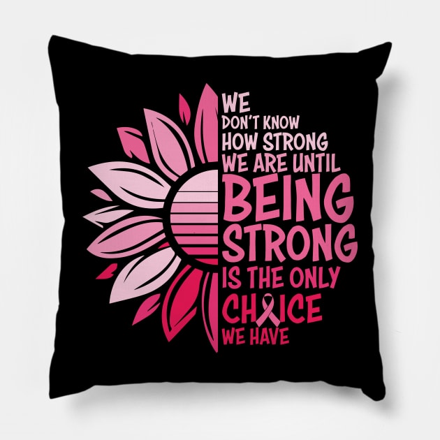 Breast cancer awareness Pillow by Anonic