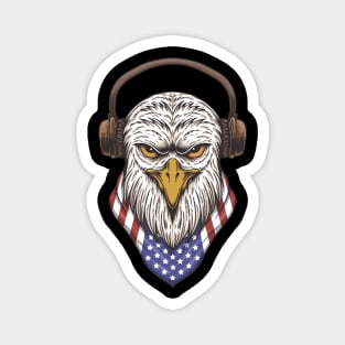 Eagle head USA Magnet