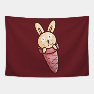 Funny Summer Bunny Tapestry