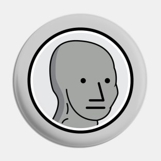 NPC Meme T Shirt Pin