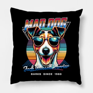 Mad Dog Jack Russell Terrier Dog Pillow