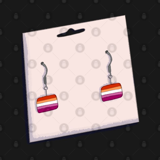 Lesbian earrings by annoyingarts