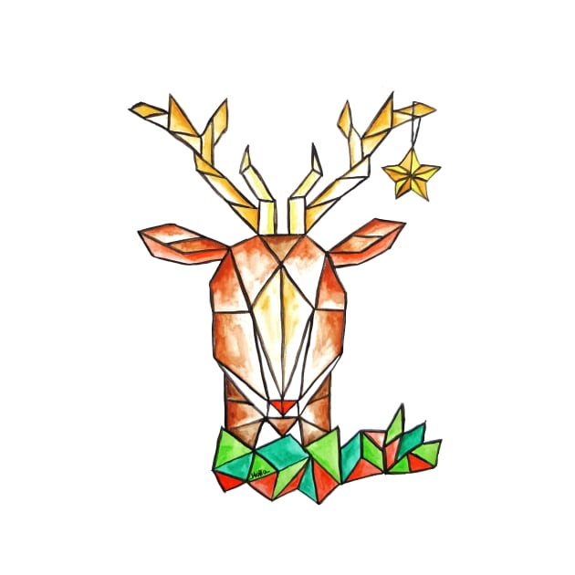 X-mas Reindeer - Cerf de Noël by crismotta