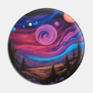 Galaxy Art Pin