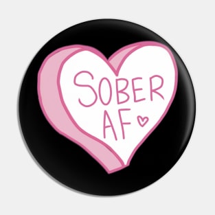 Sober Af Pink Pin