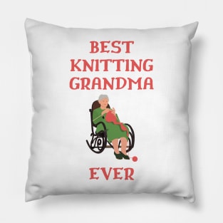 Best Knitting Grandma Ever Pillow