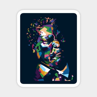 Abstract geometric king of blues in WPAP Magnet