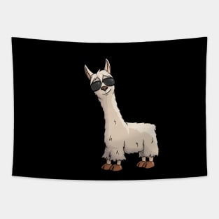 Funky Alpaca Hipster Llama With Sunglasses Tapestry