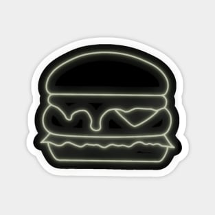 Neon Burger Magnet