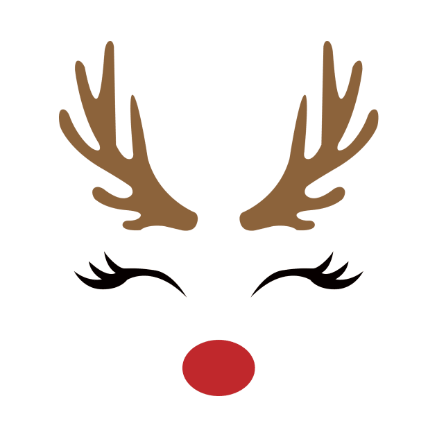 Christmas Reindeer Face by greenoriginals