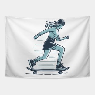 Skater Girl Tapestry