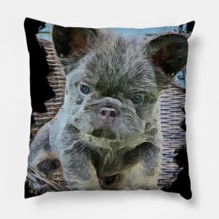 Cutie Frenchie Bulldog Puppy Pillow