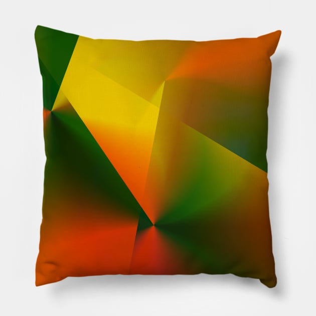 red blue green yellow texture design Pillow by Artistic_st