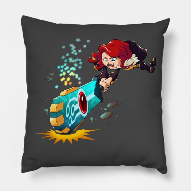 Red Smash Pillow by kdot876