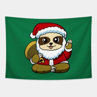 Santa Sloth Tapestry