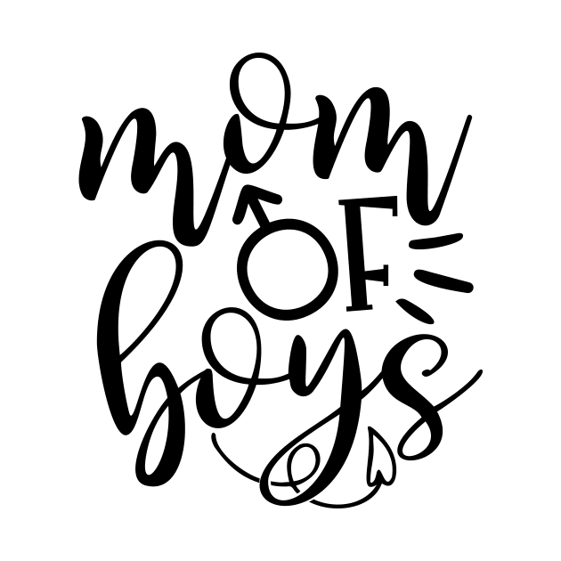 Mom of boys by Coral Graphics