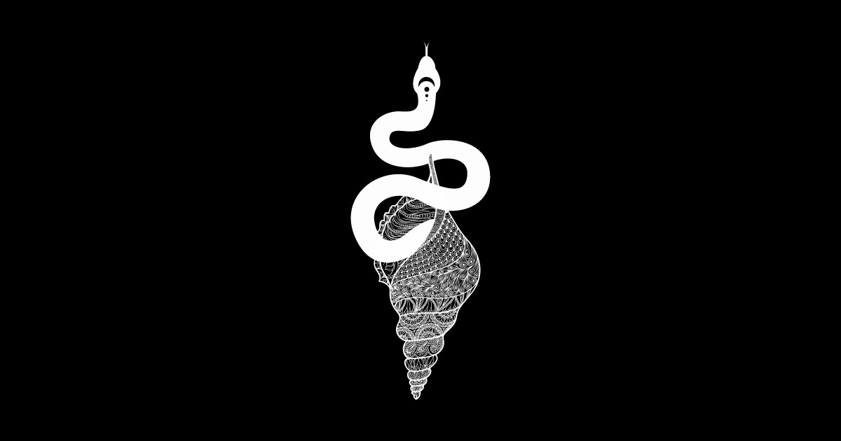 Cosmos snake - snake with shell with pattern - Snake - Sticker | TeePublic