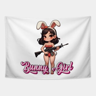 Tactical Bunny Girl Tapestry