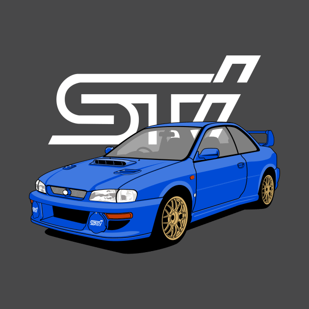 wrx sti blue by masjestudio