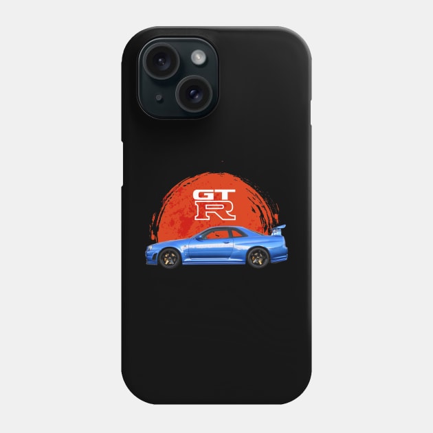 Skyline R34 GTR 1999 Phone Case by jayaadiprastya