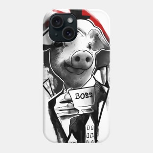 Boss pig Phone Case