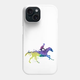 Horse and jockey Phone Case