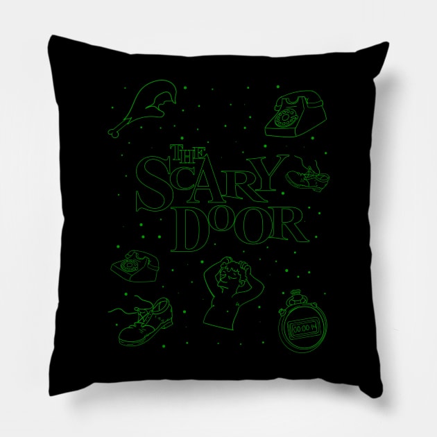 The Scary Door Pillow by Meta Cortex