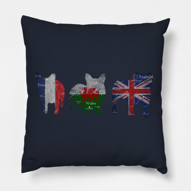 Worldly Dogs Pillow by kellabell9