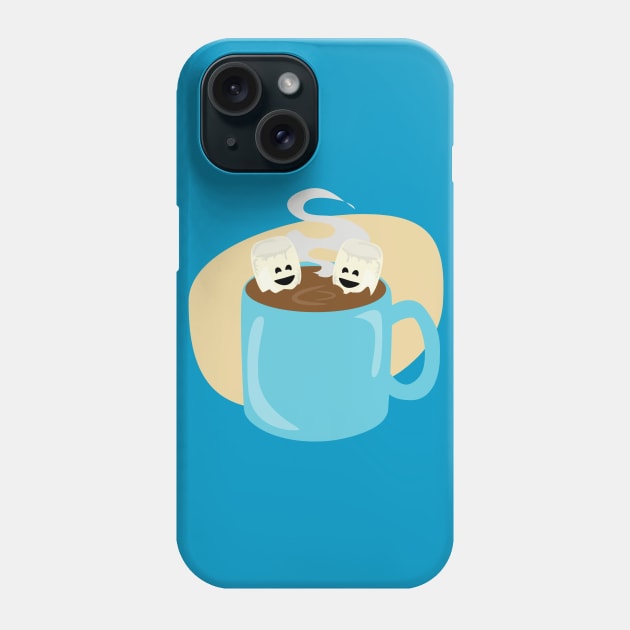 Happy Marshmallow Hot Cocoa Phone Case by Tshirtfort