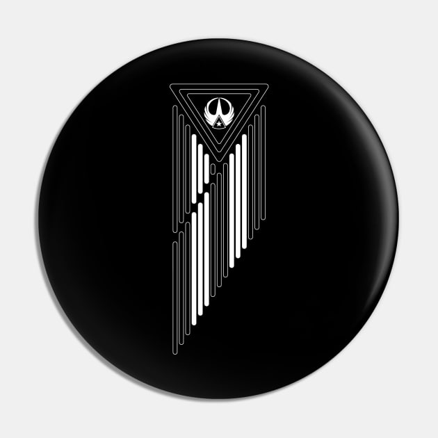 Triad of the Force - Resistance Flag (Vertical) Pin by Triad Of The Force