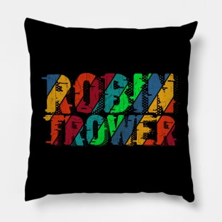 vintage color Robin Trower Pillow