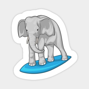 Elephant Surfer Surfboard Magnet