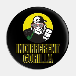 Indifferent Gorilla Pin