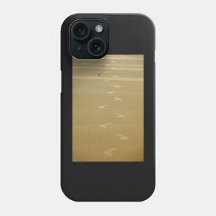 Footprints in the sand Phone Case