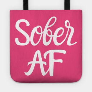 Sober AF Alcoholic Addict Recovery Tote