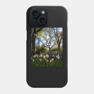 Springtime Tulips in Central Park New York City Phone Case