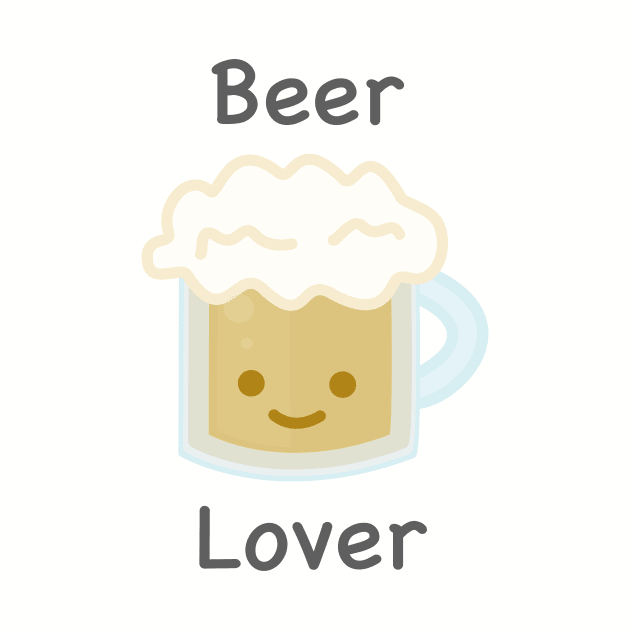 Kawaii Beer Mug T-Shirt by happinessinatee