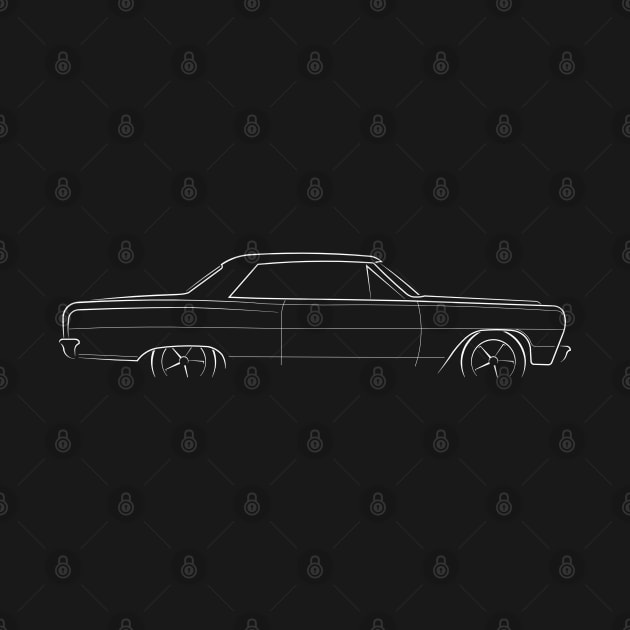 1964 Chevy Chevelle - profile stencil, white by mal_photography